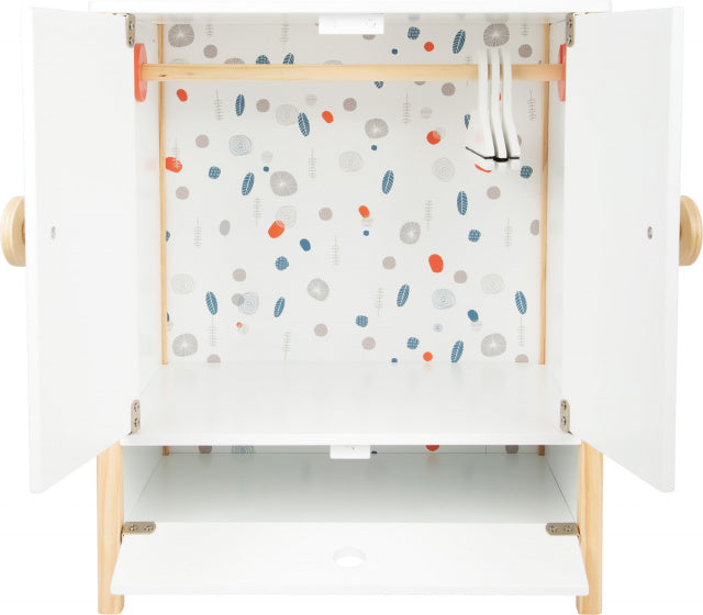 Small Foot - Houten Poppen Kledingkast Little Button met Hangers , 3dlg.