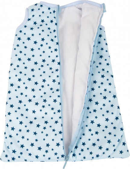 poppenslaapzak meisjes 35-45 cm katoen lichtblauw