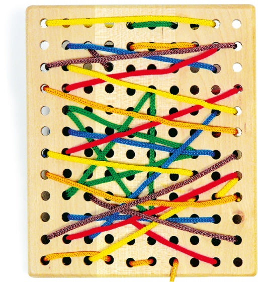 Small Foot - Houten Rijgbord met Rijgveters