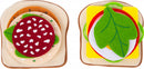 sandwich junior 11 x 10 cm vilt 9-delig