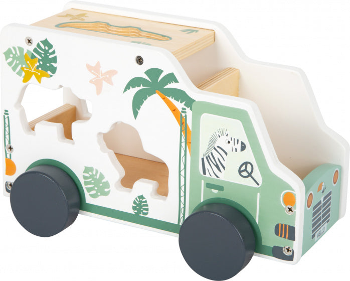 Small Foot - Houten Vormenstoof Jeep Safari, 6dlg.