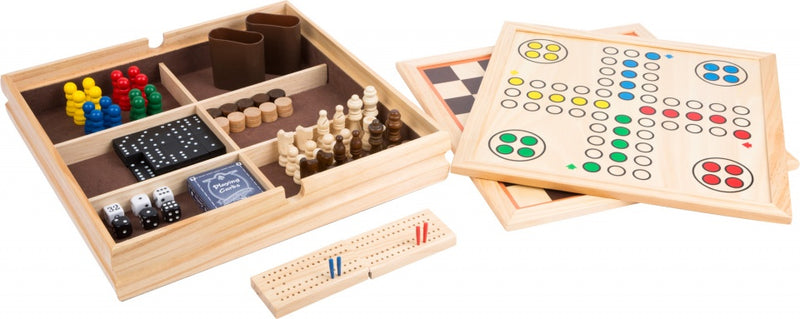 Small Foot  -  Houten Klassieke Spellen 9in1
