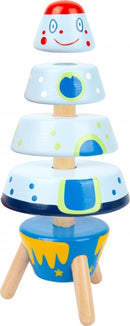 stapelraket Space hout junior 15 cm 5-delig