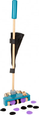 Small Foot - Houten Stofzuiger met Gekleurde Klittenband Stippen, 12dlg.