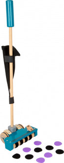 Small Foot - Houten Stofzuiger met Gekleurde Klittenband Stippen, 12dlg.