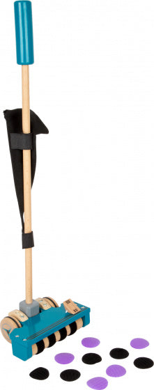 Small Foot - Houten Stofzuiger met Gekleurde Klittenband Stippen, 12dlg.