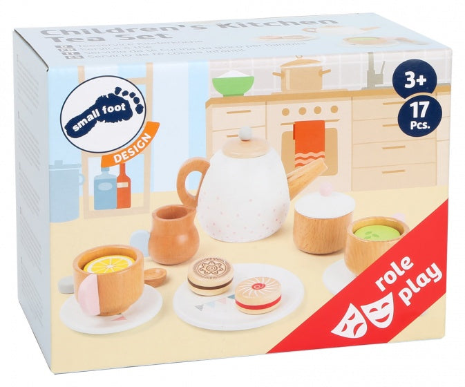 Small Foot - Houten Theeset met Speeleten, 17dlg.