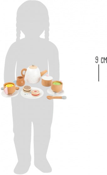 Small Foot - Houten Theeset met Speeleten, 17dlg.