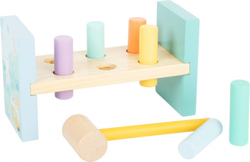 Small Foot - Houten Hamerbank Pastel, 8dlg.