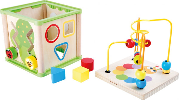 Small Foot - Houten Activiteiten Motoriek Spiraal 5in1