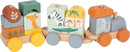 Small Foot - Houten Stapelblokken Trein Safari, 16dlg.