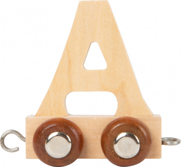 Small Foot - Houten Lettertrein - A - 12 stuks