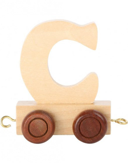 Small Foot - Houten Lettertrein - C - 12 stuks