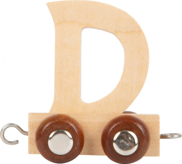 Small Foot - Houten Lettertrein - D - 12 stuks