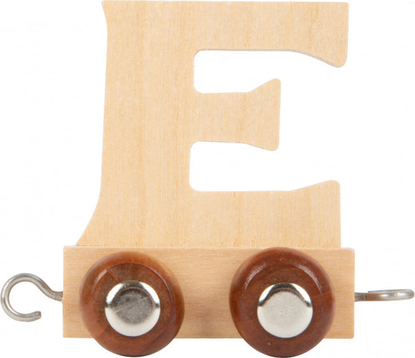 Small Foot - Houten Lettertrein - E - 12 stuks