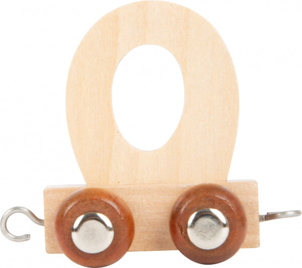 Small Foot - Houten Lettertrein - O - 12 stuks