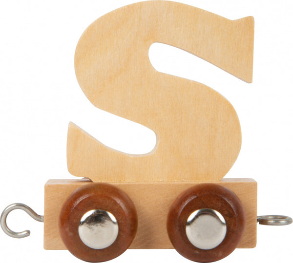 Small Foot - Houten Lettertrein - S - 12 stuks
