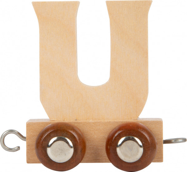 Small Foot - Houten Lettertrein - U - 12 stuks