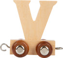 Small Foot - Houten Lettertrein - V - 12 stuks