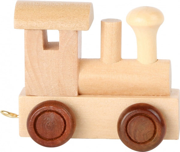 Small Foot - Houten Lettertrein Locomotief - 12 stuks