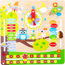 vier seizoenen leerbord hout