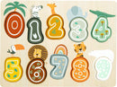 Small Foot  -  Houten Cijfer Puzzel Safari