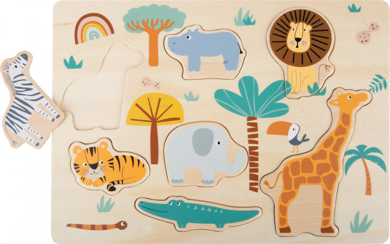 Small Foot  -  Houten Puzzel Safari