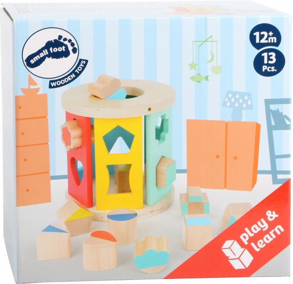 Houten Rolling Shape-sorting Cube