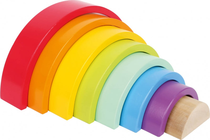 Small Foot  -  Houten Bouwblokken Regenboog, 9dlg.
