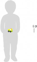 vrachtwagen geel/groen 8 x 5 cm