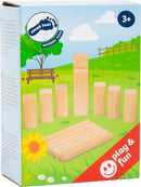 small foot werpspel Mini-Kubb Viking Game hout 18-delig