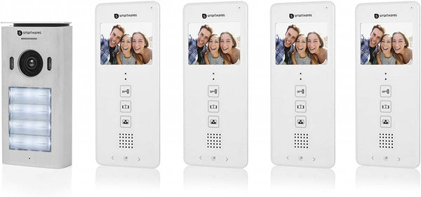 Smartwares DIC-22142 Video Intercom Systeem Voor 4 Appartementen