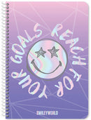 notitieboek junior 25 x 17 cm papier blauw/paars