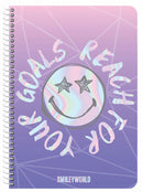 notitieboek Your Goals 25 x 17 cm papier lila