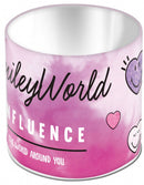 pennenhouder meisjes 10 x 11 cm staal paars/zilver