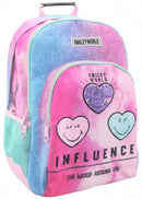 rugzak Influence meisjes 45 x 33 cm polyester roze/blauw