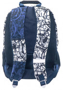 rugzak jongens 45 x 33 x 16 cm polyester blauw/wit