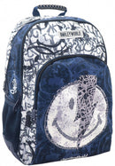 rugzak jongens 45 x 33 x 16 cm polyester blauw/wit