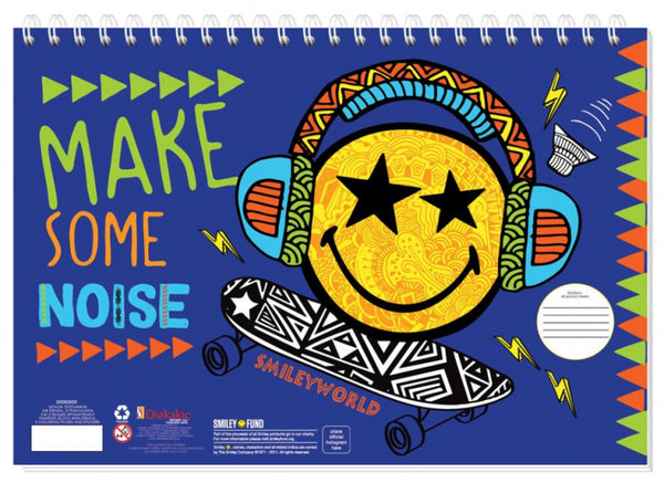 kleurboek junior 33 cm papier blauw 3-delig