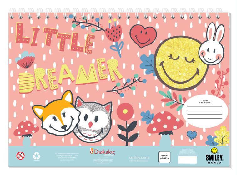tekenboek Little Dreamer junior papier wit