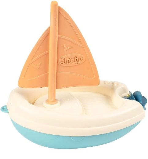 badspeelgoed Zeilboot junior 21 x 13 x 20 cm oranje/blauw