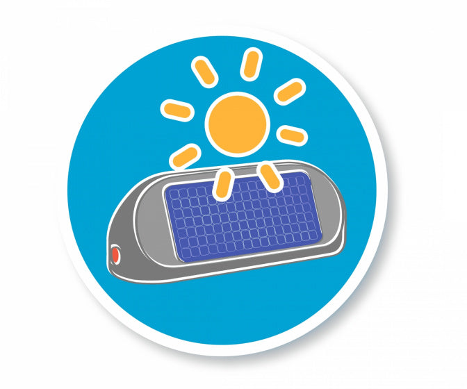 speelhuislamp Nomad Solar 15 x 5 cm grijs/grood