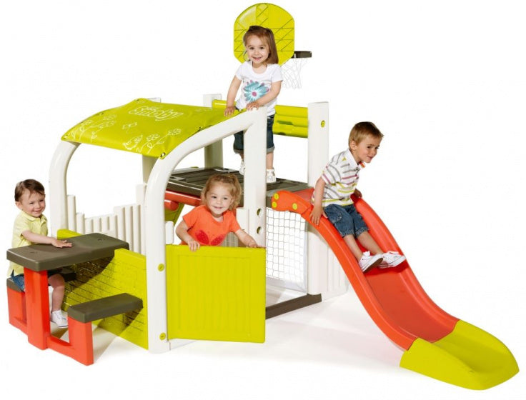 speelhuis Fun Center junior 284 x 203 cm wit/groen/rood