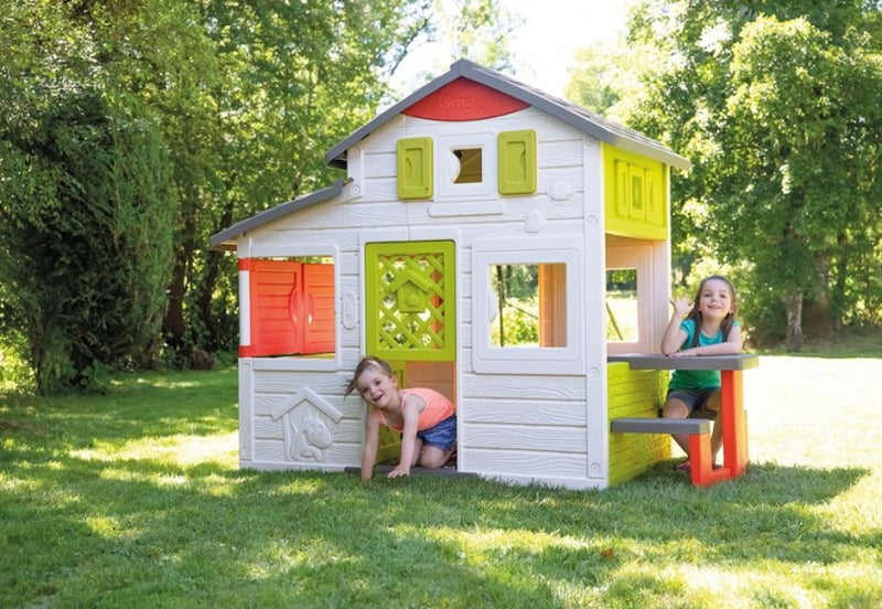 Smoby Vrienden Speelhuis + Geluid 217x171x172 cm Groen/Oranje