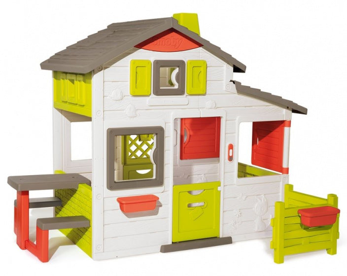 Smoby Vrienden Speelhuis + Geluid 217x171x172 cm Groen/Oranje