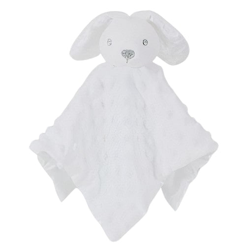 knuffeldoekje konijn junior 36 cm polyester wit