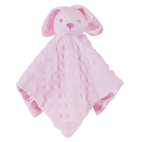 knuffeldoekje konijn meisjes 36 cm polyester roze
