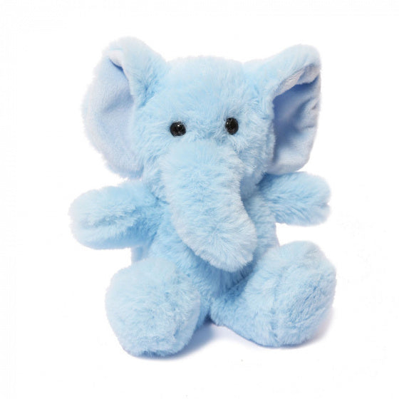 knuffel olifant junior 15 cm polyester blauw