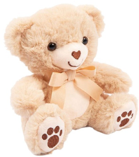 teddybeer junior 15 cm polyester lichtbruin