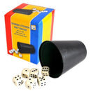 dobbelspel zwart/wit 7-delig